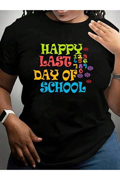 kai22 Happy Last Day Of Shirt For Teachers Students Back To School Black Grap...