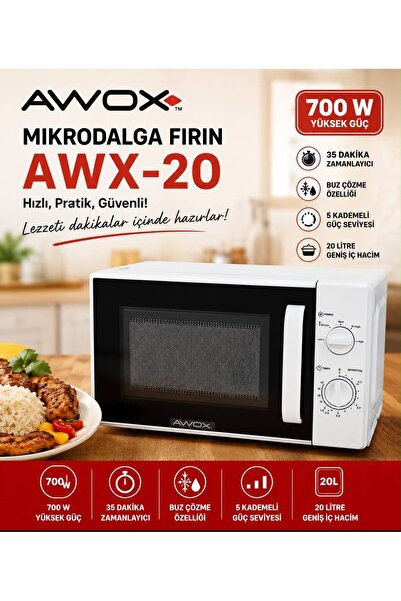 Genel Markalar 20 Litre 700W Beyaz Mikrodalga Fırın