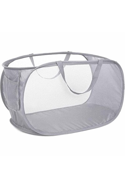 Generic Tazweeq Durable Foldable Laundry Basket, Mesh Pop-Up Laundry Hamper w...