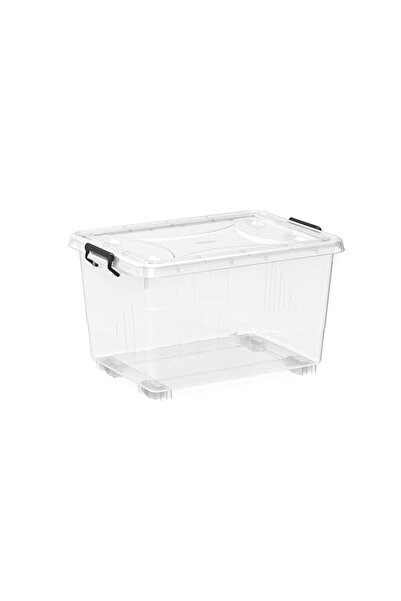 Generic Storage Box – Heavy Duty Plastic Storage Box with Lockable Lid & Whee...
