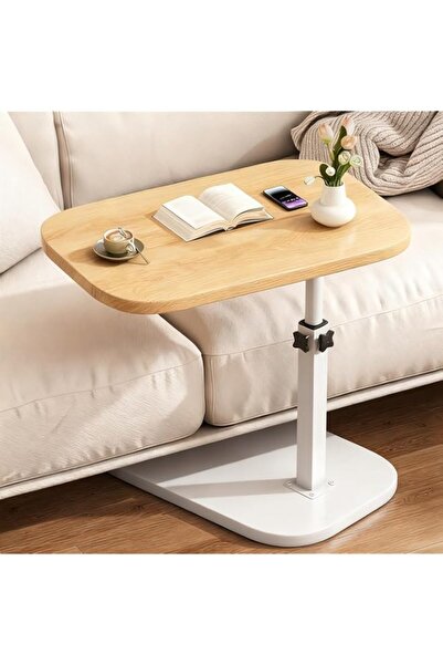 Generic Home Side Tables＆End Table, Adjustable Height 360° Swivel C Shaped Co...