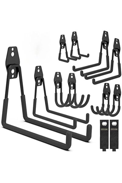 Generic Garage Hooks, 12 Pack Wall Storage Hook Includes 2 Extension Cord Hol...