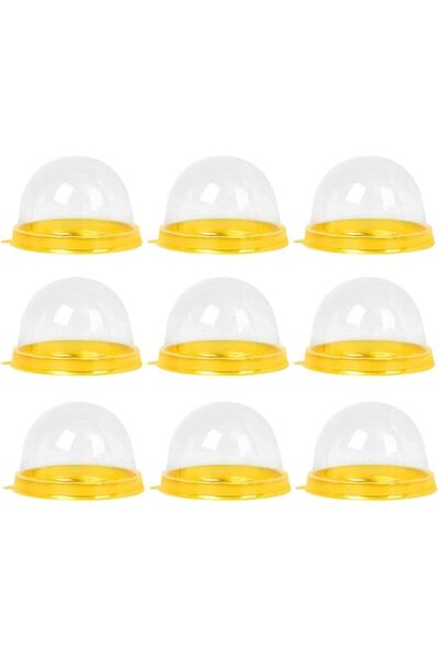 Generic Mini Cake Box 50 Packs, Clear Plastic Cookies Muffins Dome Box Moonca...