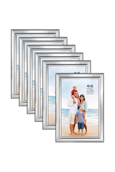 Generic Brand Langdon House 6x4 Picture Frames Set (Silver, 6 Pack) Distingui...