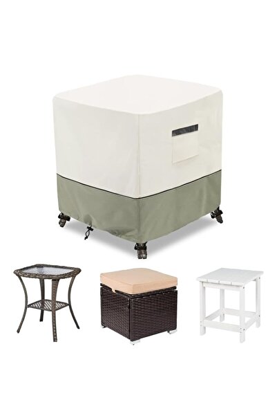 Generic Patio Wicker Side Table Cover,Waterproof Square Patio Small Side Tabl...
