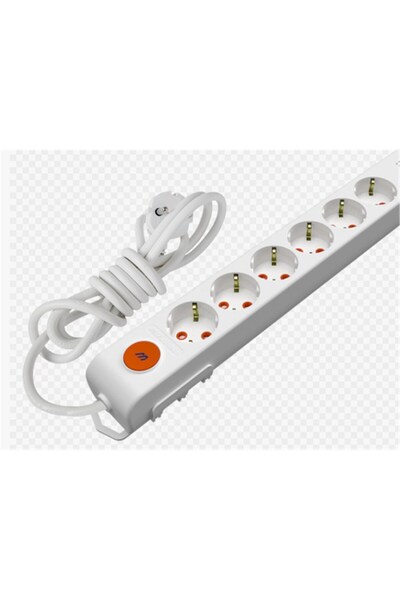 Mutlusan Rı-Tech 6-Outlet 3m Grounded Group Socket with Switch (001 175 62000...