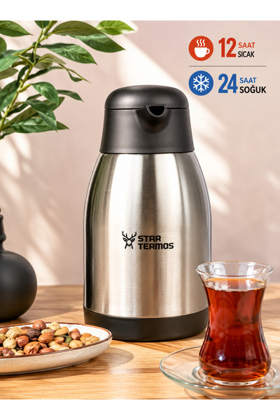 Star Termos Horeca, Steel Thermos, 2 Lt, Black