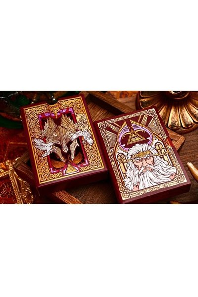 OyuncaklarÜlkesi King Star Hidden Light The Norse Myths Series (Odin) Premium Oyun Kağıdı iskambil Kartları Destesi