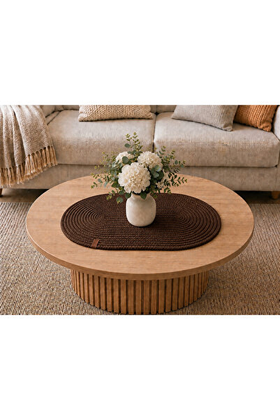 EGE ÖRGÜM Runner 50X30 cm Wicker Look Bohemian Coffee Table Cover Multi-Purpo...