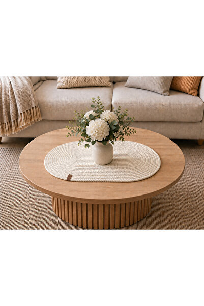 EGE ÖRGÜM Runner 50X30 cm Wicker Look Bohemian Coffee Table Cover Multi-Purpo...