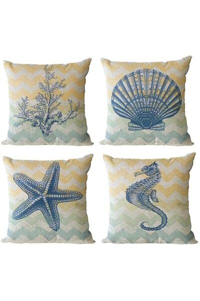 Generic ELECDON Decorative Throw Pillow Covers Pack of 4, Waterproof Cushion ...
