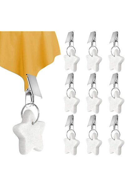 Generic X spring Tablecloth Weights, 10 PCS 4×4 cm Heavy Marble and Stainless...