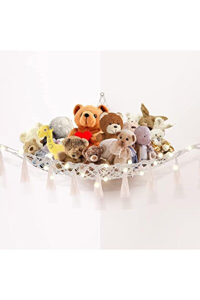 Generic THE WHITE SHOP Macrame Toy Hammock - for Stuffed Animals and Plush To...