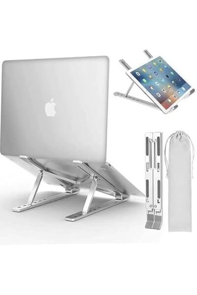 Generic Adjustable Aluminum Laptop Stand – Foldable, Portable & Ventilated La...
