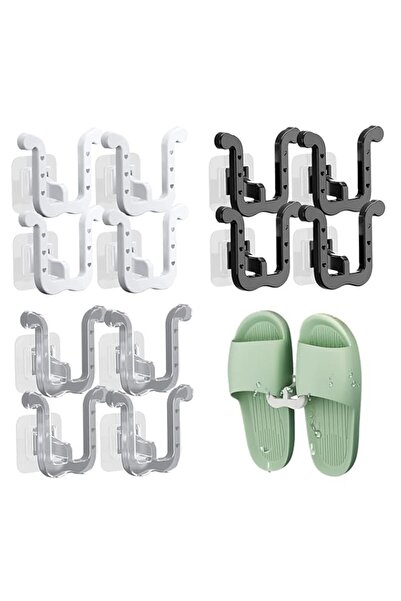 Generic 12PCS Self Adhesive Wall Mounted Shoes Rack, Multifunctional Slippers...