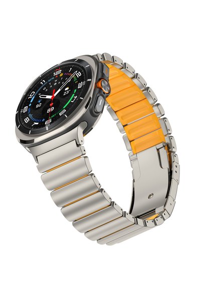 Nextron Samsung Galaxy Watch 8 / Watch 9 Uyumlu Paslanmaz Metal Çift Renk Yük...