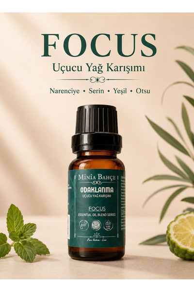 Minia Bahçe Bitki ve Sanat Atölyesi Odaklanma (Focus) Uçucu Yağ Karışımı – 10 ml