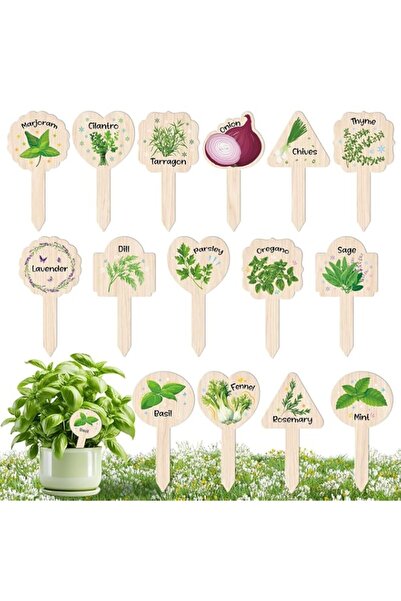 Generic 15PCS Plant Label Signs, Herb Garden Markers, Waterproof Plant Tags f...