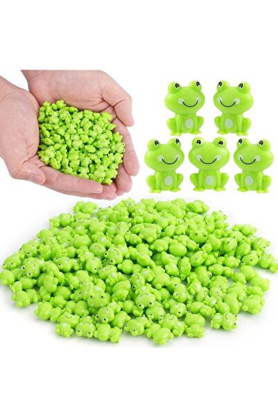 Generic 140Pcs Mini Green Plastic Frogs Figurines for Miniature Fairy Garden ...