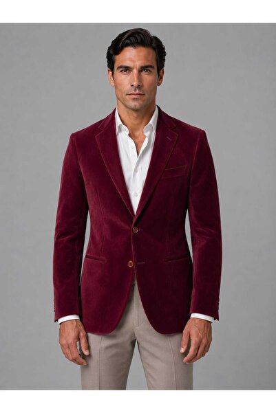 Cambridge Slim Fit Kadife Ceket Beden : 46-48-50-52