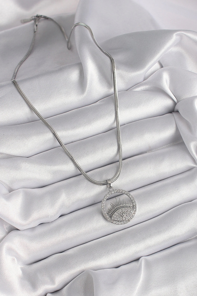 online kapsulavm avm alışveriş 316l steel silver color italian chain zircon s...