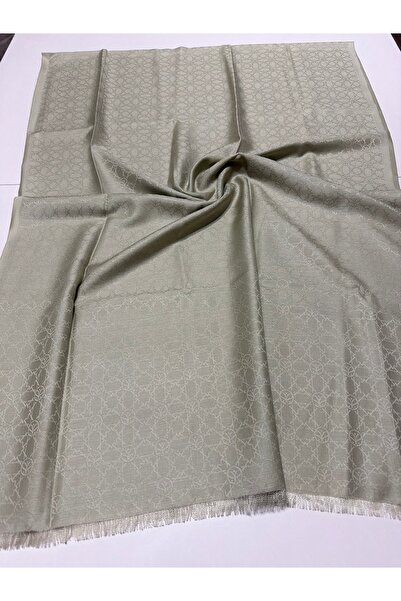 ipekevi Mini Seljuk Monogram Cotton Silk Shawl Mint Green