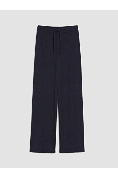LC Waikiki Rmz Gi̇yi̇m Farkiyla Women's Textured Pants with Waist Cord
