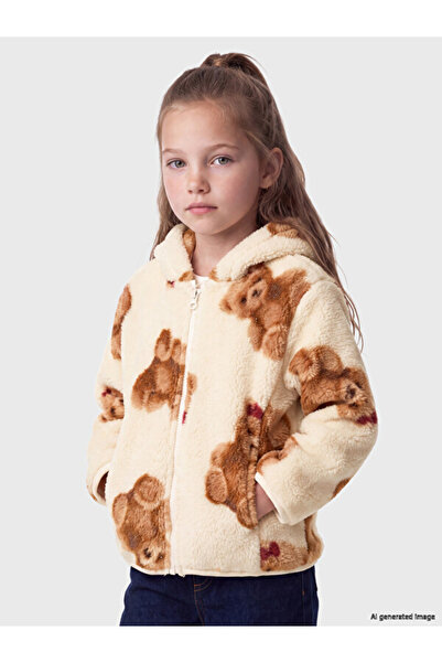 LC Waikiki Timeless Clothing & Timeless Choices Hooded Embroidered Girls' Zip...