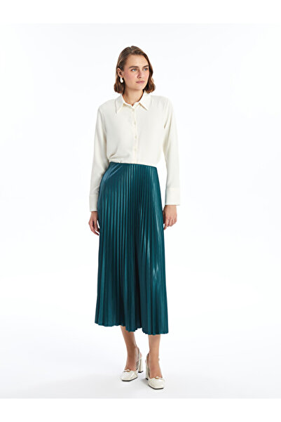 LC Waikiki Quality Pieces from Çelebi Store: Slim Fit Women's Pleated Skirt