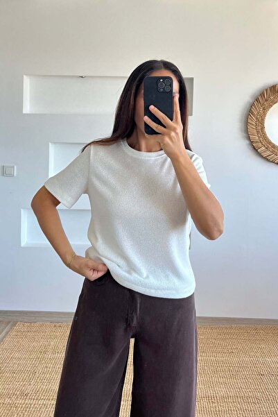 butikhola White Mercerized Blouse