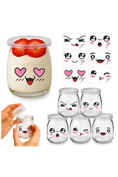SuperButelki Set Borcane Cilindrice din Sticla cu Etichete pentru Mus, 100 ml...