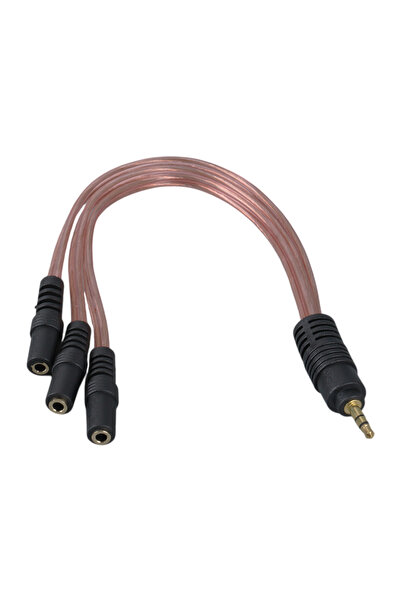 nelerbulurum Yüksek Kaliteli 3.5mm AUX 3’lü Kulaklık Hoparlör Çoklayıcı – Telefon, Laptop, Tablet, PC, Araç Ses Sistemi Uyumlu Stereo Splitter 20 cm
