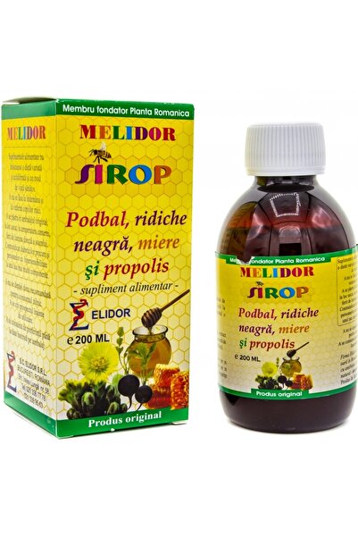 Elidor Sirop podbal ridiche neagra miere propolis 200ml