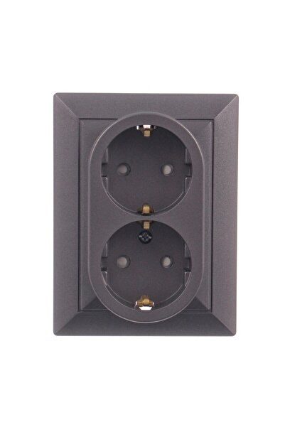 OEM Priza schuko dubla Abex Perla PT-7P, incastrat, contact de protectie, ant...