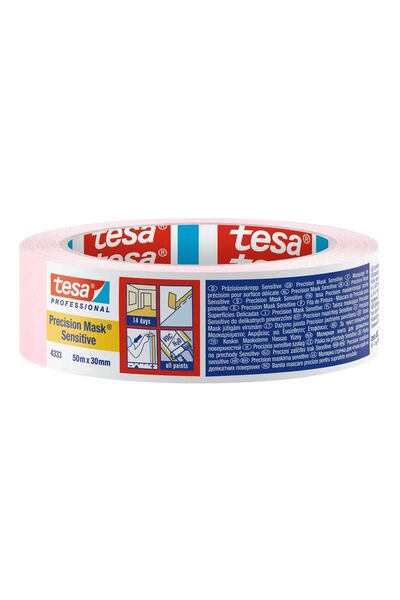 OEM Banda mascare tesa 4333, roz, interior, suprafete sensibile, 50 m x 30 mm