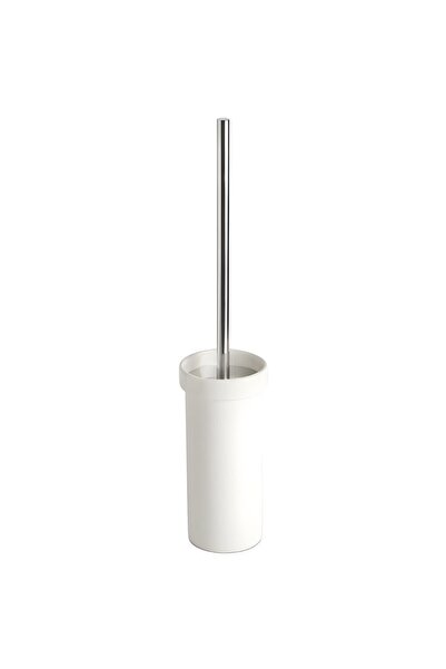 OEM Tatay Slim Toilet Brush S6750600, metal, glossy white, 40.5 x 8 x 8 cm