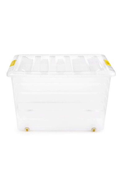 OEM Cutie adanca depozitare cu roti si capac, Alisan, plastic, 44 L, 50 x 40 ...