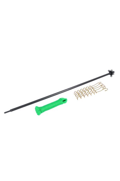 OEM Suport pentru plante, tip piramida, fier + plastic, negru, 129.5 cm