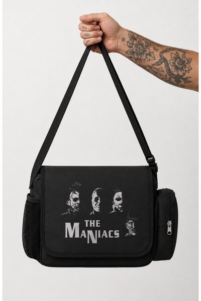 Fuddy Moda Unisex torba za poruke sa printom iz horor filma "The Maniacs"