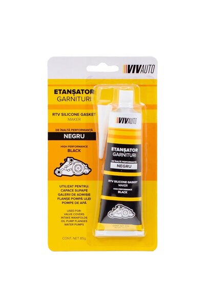 OEM Pasta auto, etansant, pentru garnituri, VivAuto, negru, 85 gr