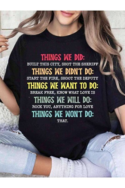 26LIK Didn't Want Will Won't Do Retro Vintage T-Shirt, Things We Did Tee, Fun...