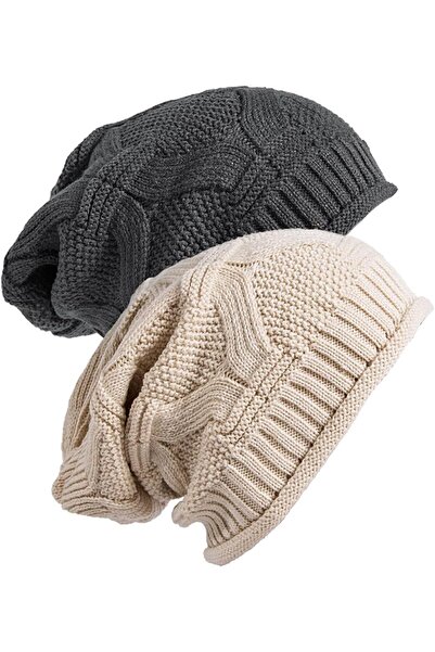 Arabest 2-Pack Winter Beanie Hats for Women,Slouchy,High-Quality Acrylic,One ...