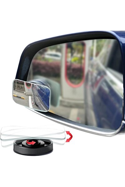 Arabest 2-Piece Blind Spot Mirrors,Suction Cup,HD Glass,Frameless,Removable,C...
