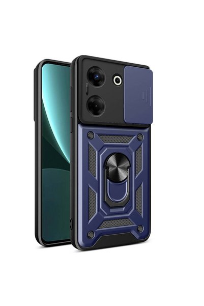 zore Tecno Camon 20 Case Sliding Camera Protector Magnetic Stand Tank Protect...