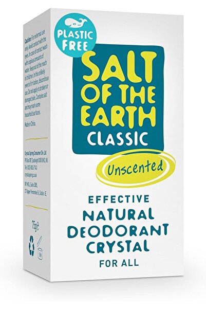 SALTON SALT مزيل عرق عصا من سالت أوف ذا إيرث بدون رائحة للجنسين، 1.0 أونصة سا...