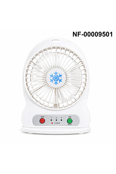 Generic Brand Mini ventilator portabil de birou — Reîncărcabil prin USB, 3 tr...