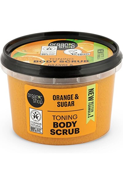 organic shop Sicilian Orange Body Scrub, 250 ml