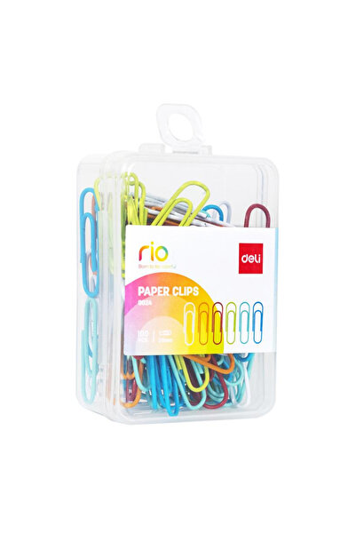 MC Micostore Metal staples 29mm color 100 pcs plastic box deli