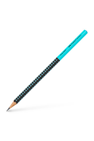 Faber Castell Creion grafit hb grip 2001 two tone negru-turcoaz 2022 faber-ca...