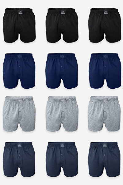 Malabadi Men's Colorful 12-Piece Premium Collection Wide Fit Modal Large Size...